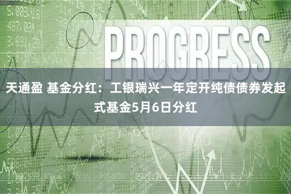 天通盈 基金分红：工银瑞兴一年定开纯债债券发起式基金5月6日分红
